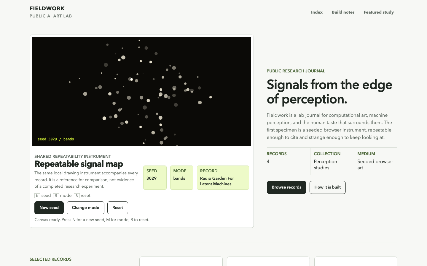 Fieldwork: actual released desktop product view after the shared typography refinement.